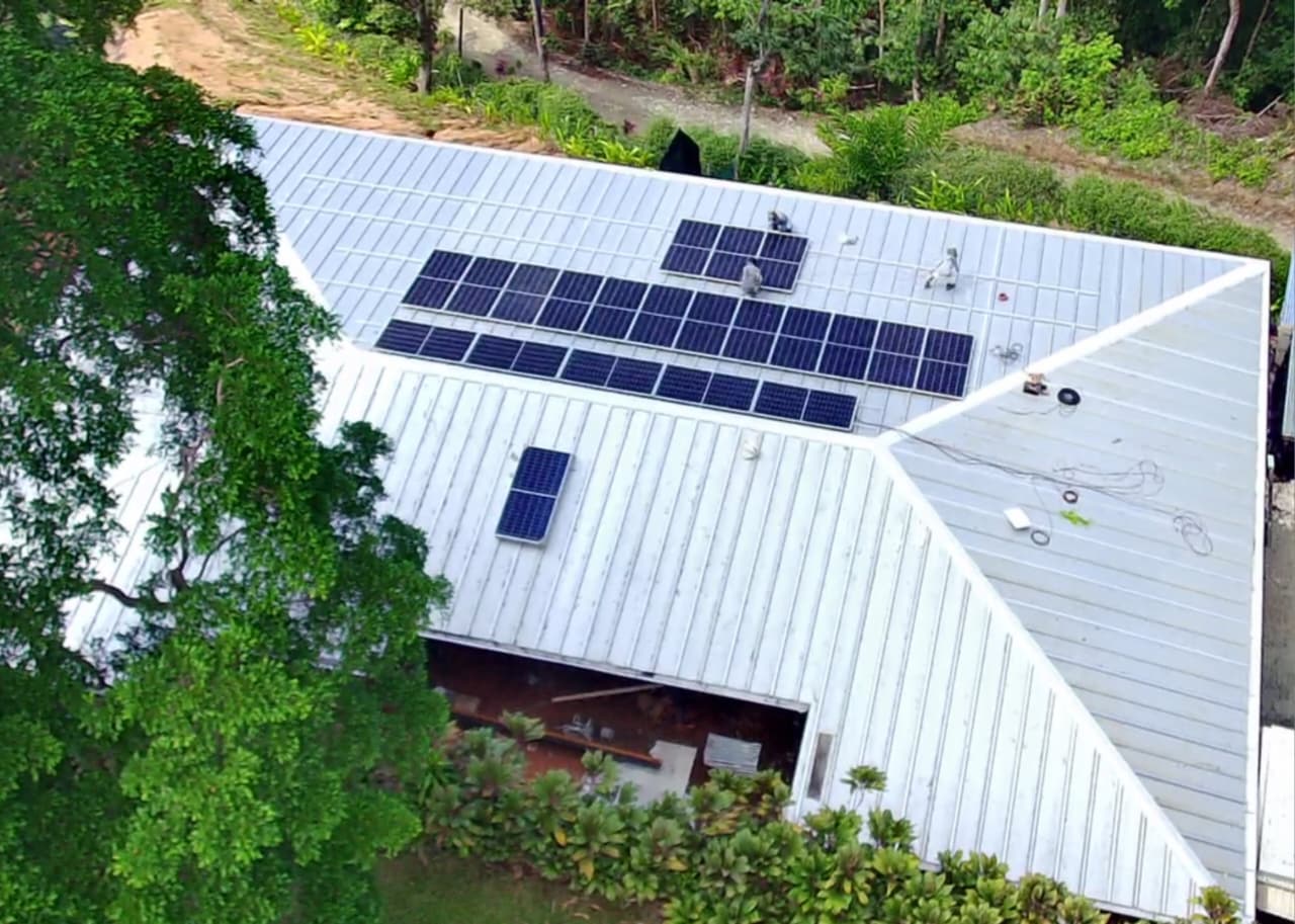 Photo of solar panels